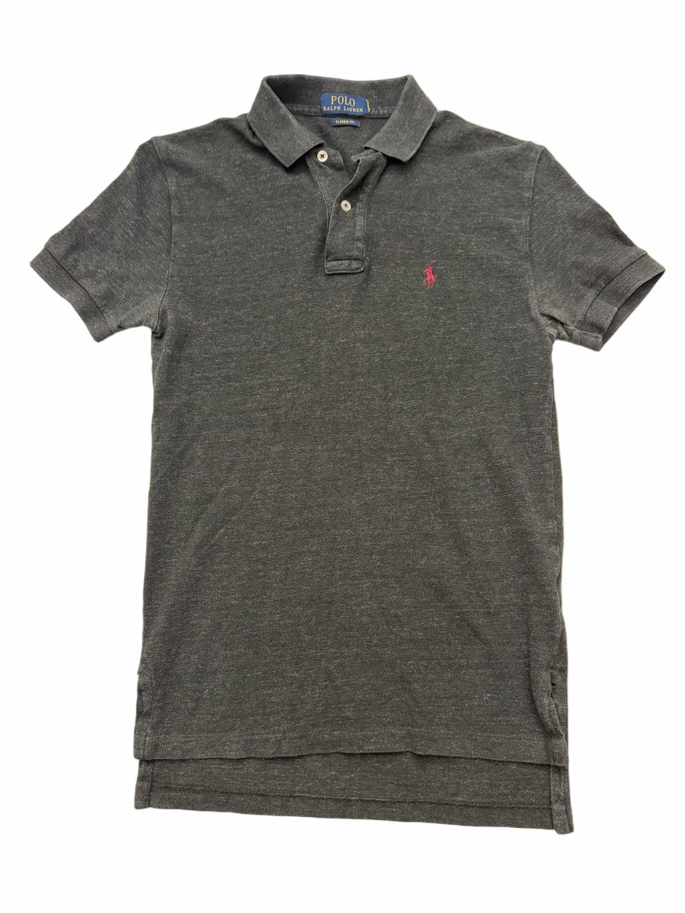 Polo Ralph Lauren Preppy Short Sleeve Grey Golf Shirt Men Size XS